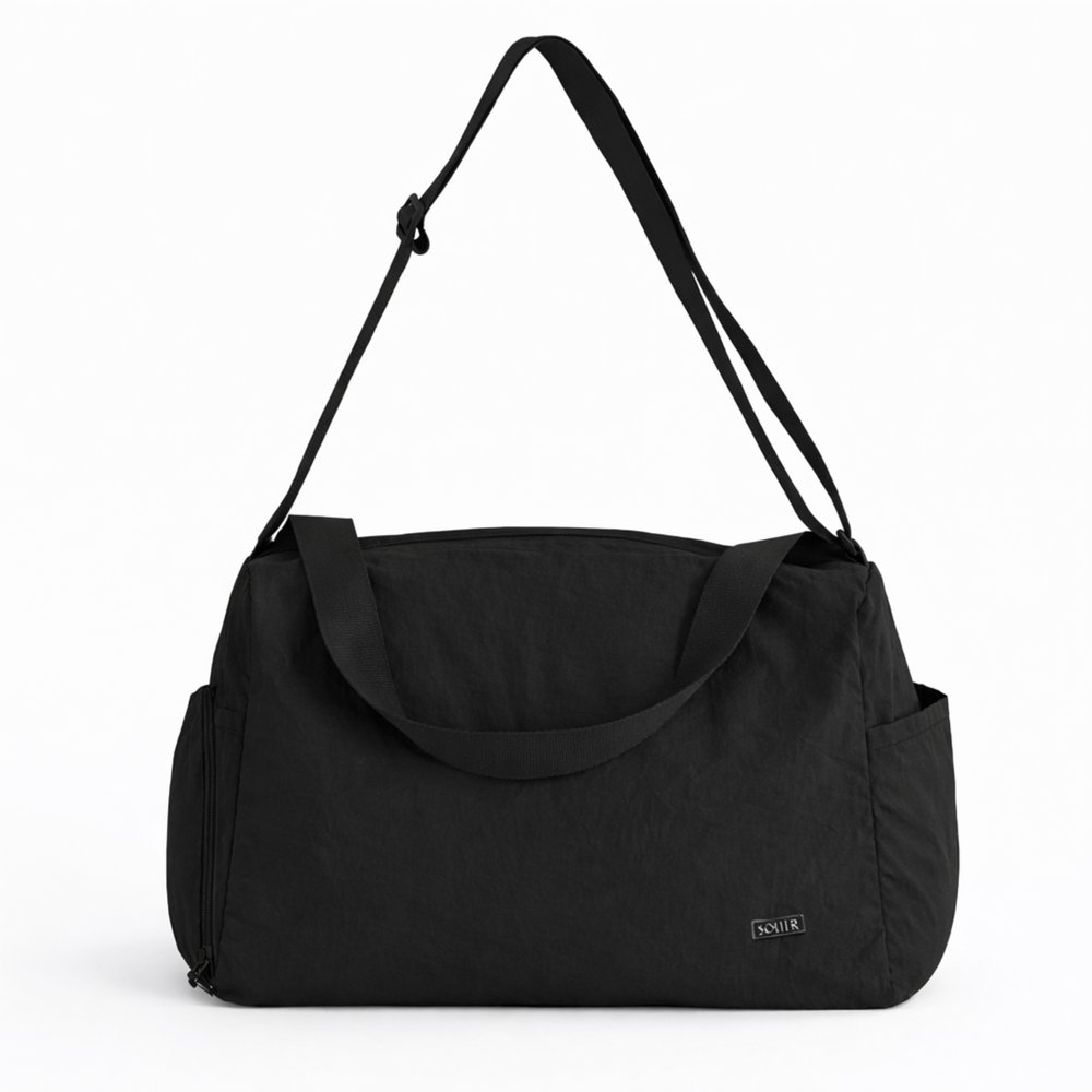 Solier Sportovní taška na fitness a pilates, černá