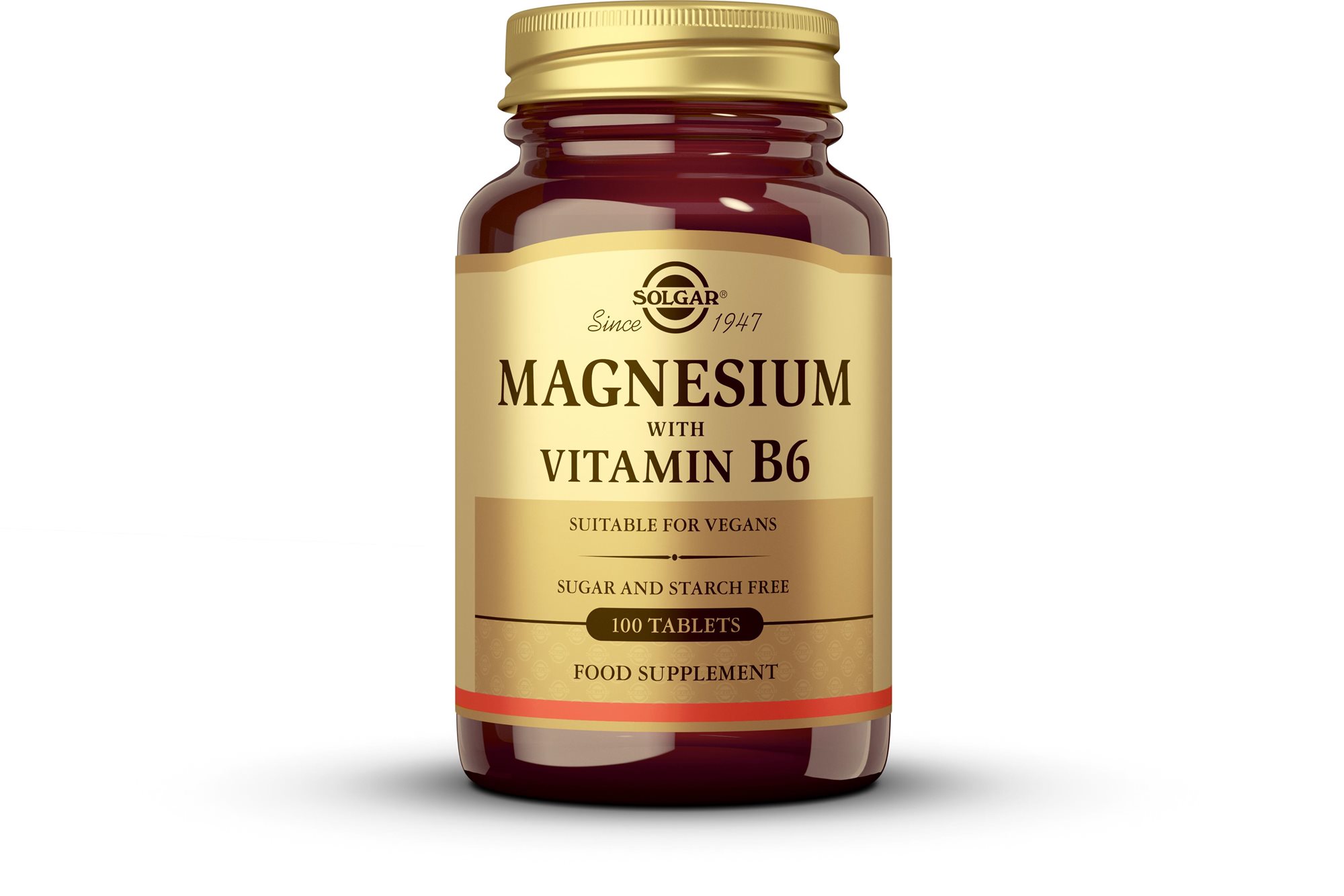 Solgar Hořčík plus vitamín B6 100 tablet