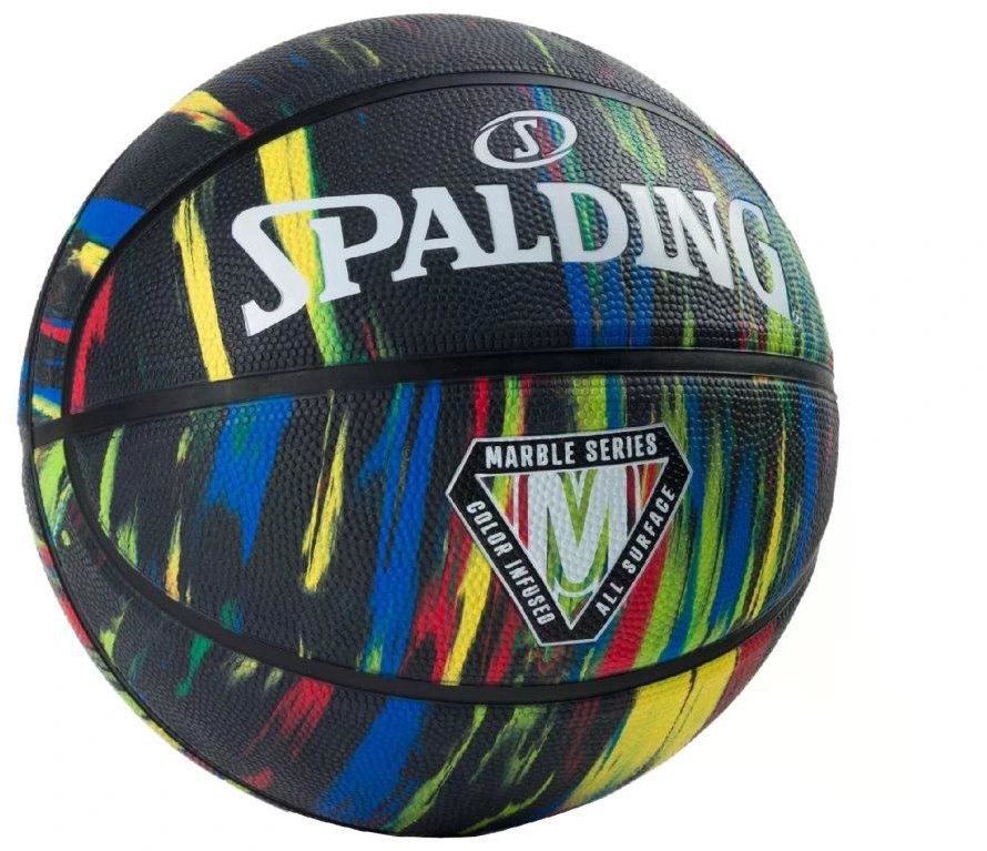 Spalding Marble Series Black Rainbow Rubber, vel. 7