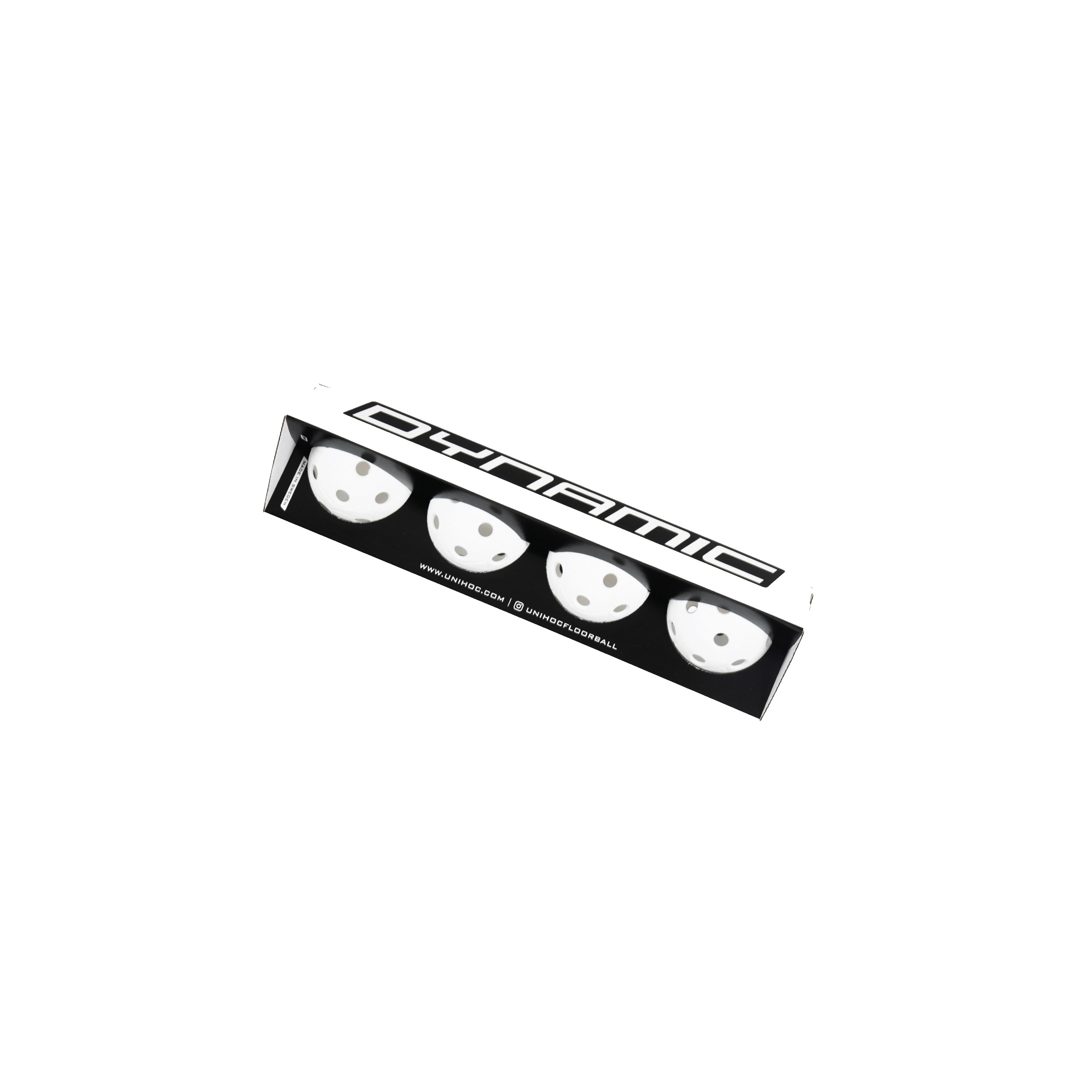 Unihoc Ball Dynamic WFC white 4-pack