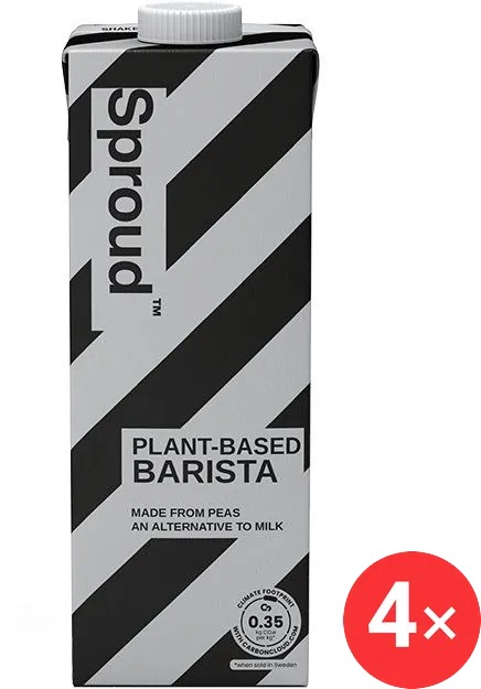 Sproud Barista hrachový nápoj 4 x 1 l