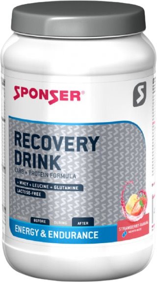 Sponser Recovery Drink, 1200g, Strawberry-Banana