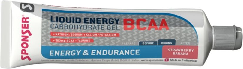 Sponser Liquid energy BCAA, 70g, Strawberry-Banana