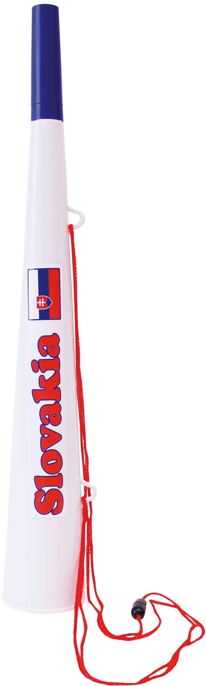 SPORT TEAM TRUBKA JEDNODUCHÁ SR 3 Fanouškovská trubka, bílá, velikost