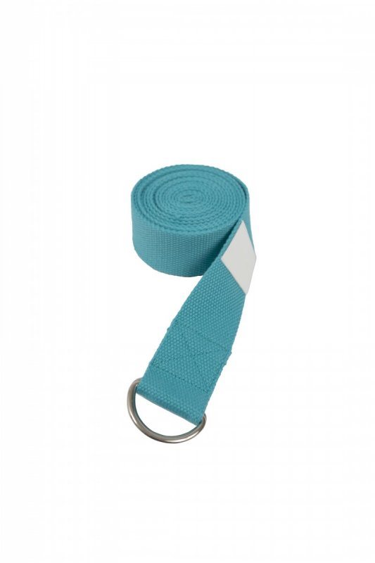 Popruh na jógu sharp shape yoga strap blue