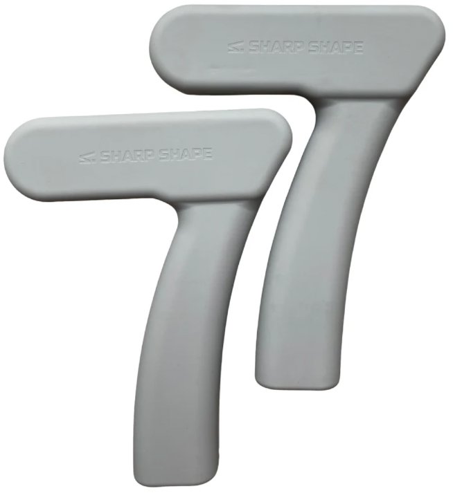 Sharp Shape Silikonové činky "7" 2 × 1kg Moonstone béžové