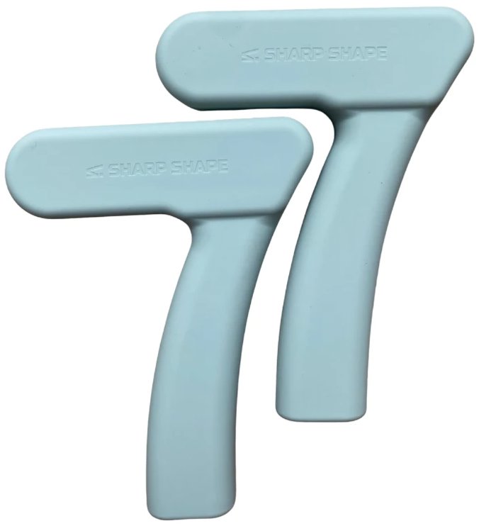 Sharp Shape Silikonové činky "7" 2 × 1kg zelené