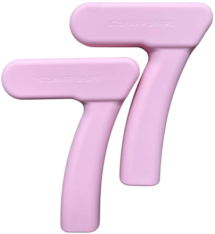 Sharp Shape Silikonové činky "7" 2 × 1kg růžové