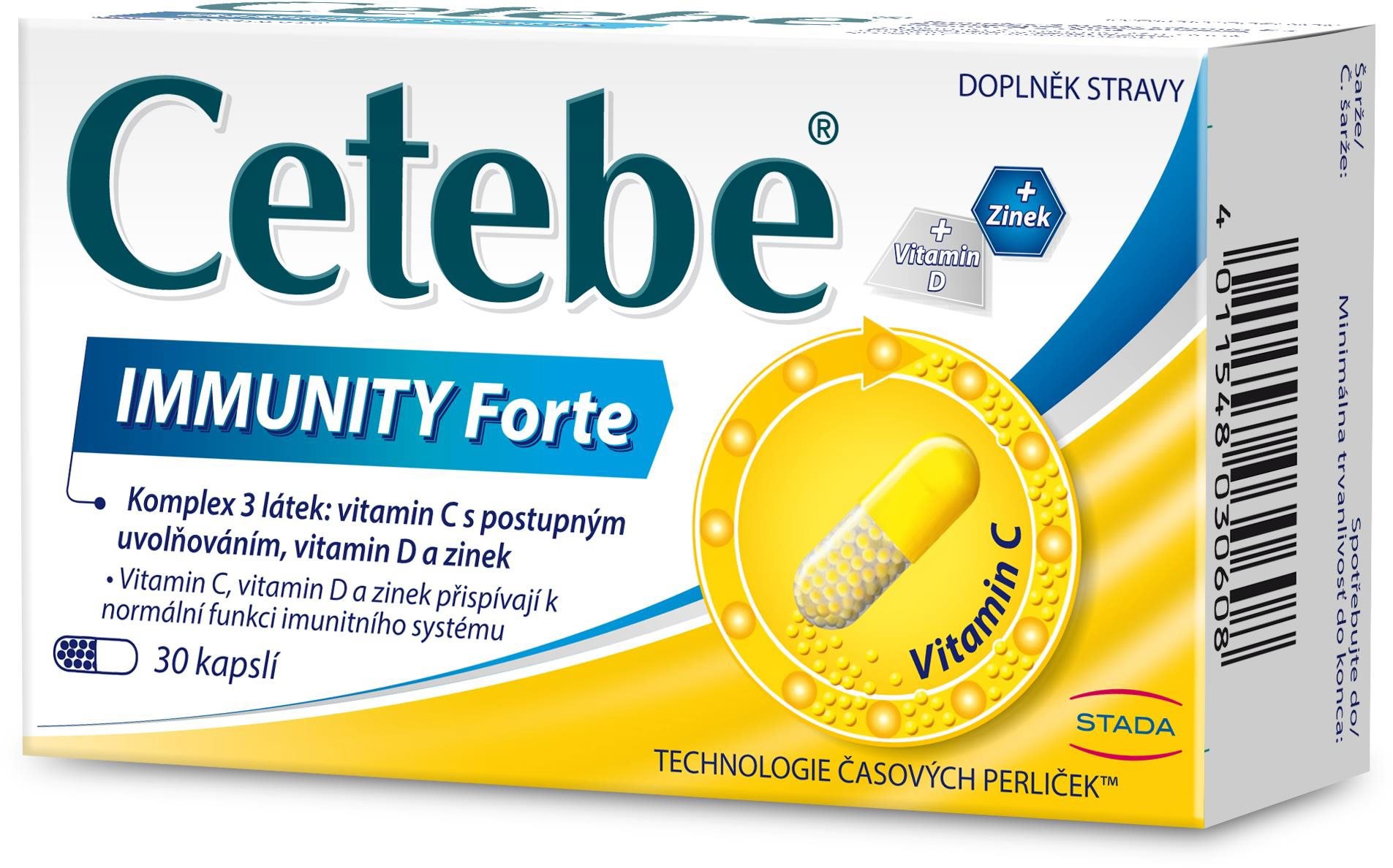 Cetebe Immunity Forte, 30 kapslí