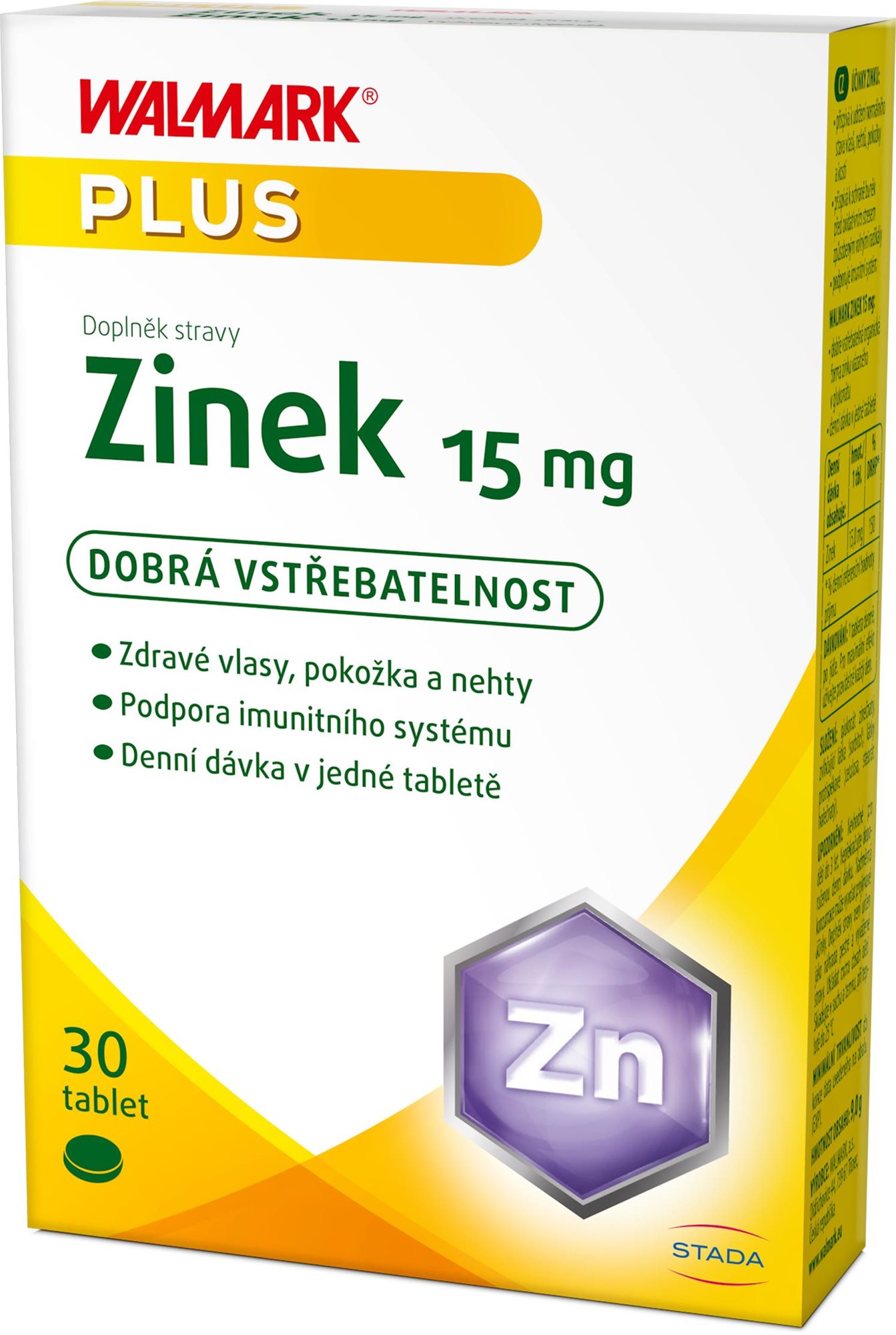 Walmark Zinek 15 mg 30 tablet