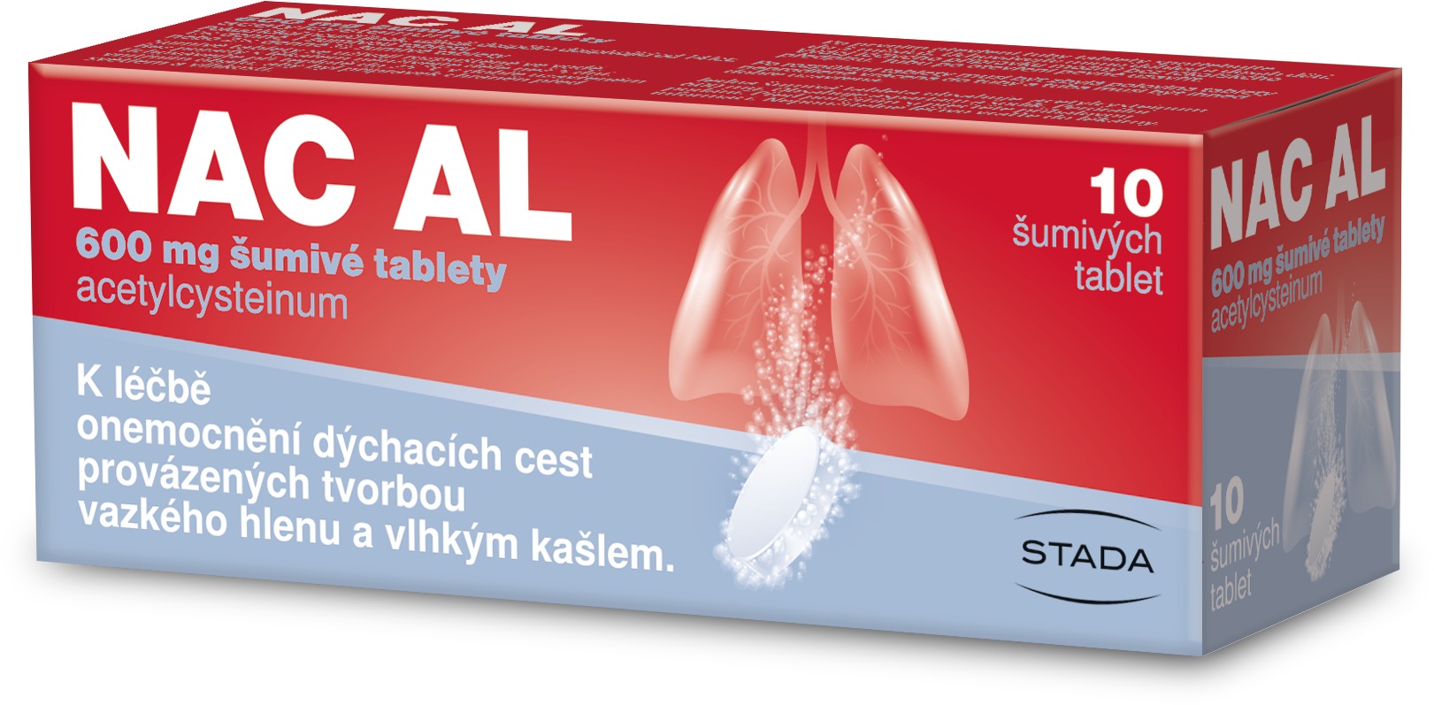 NAC AL 600 mg 10 šumivých tablet