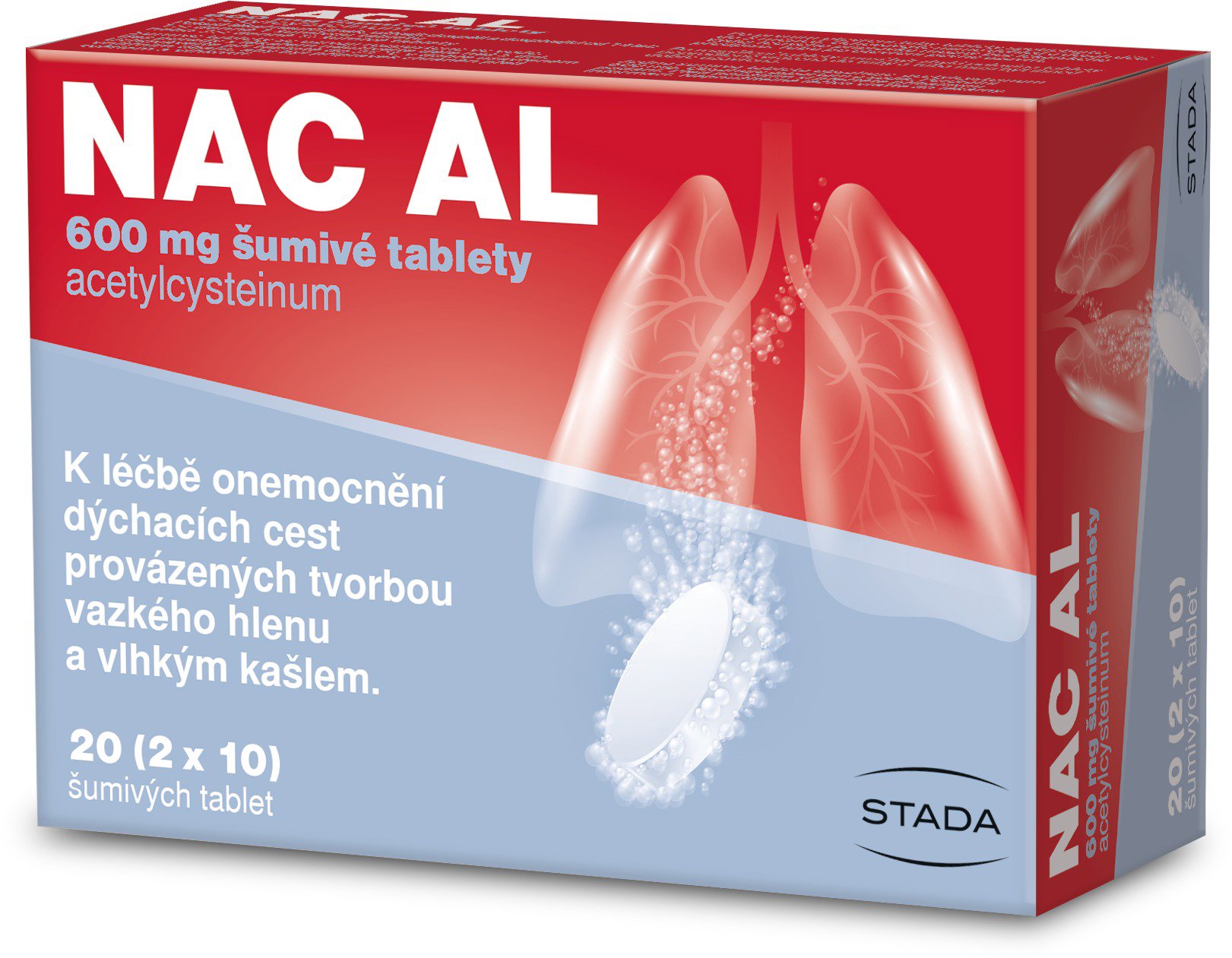NAC AL 600 mg 20 šumivých tablet