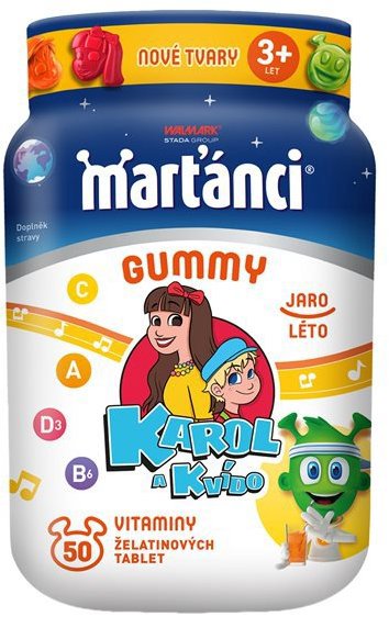 Marťánci Gummy Karol&Kvído summer 50 ks