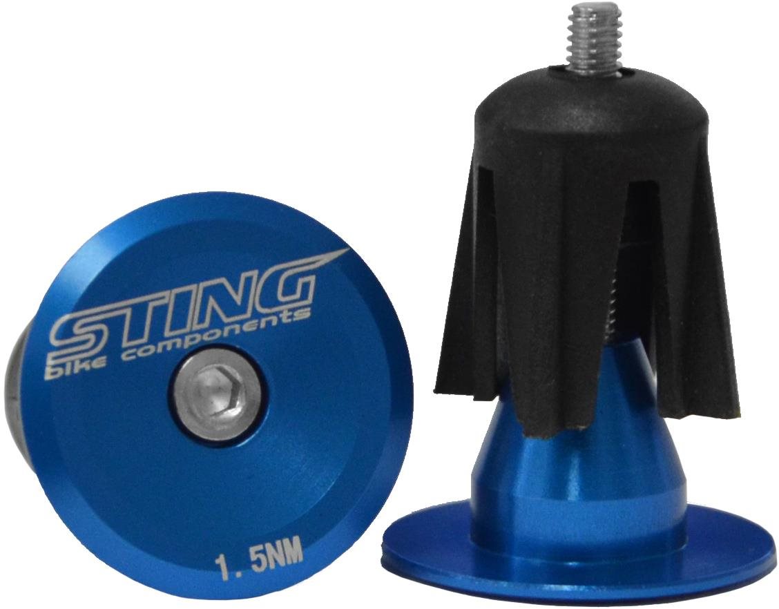 Zátka řidítek ST-PLUG02 modré