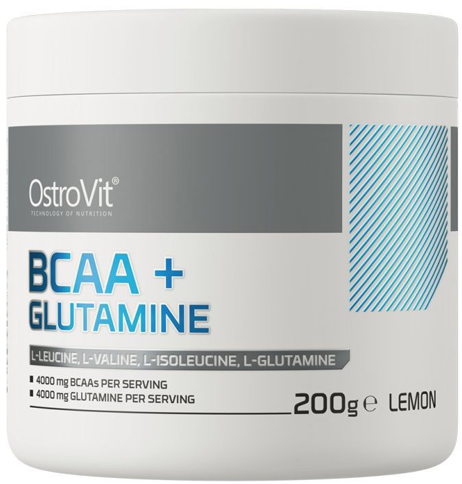 OstroVit - BCAA + Glutamin, 200 g, Citrón
