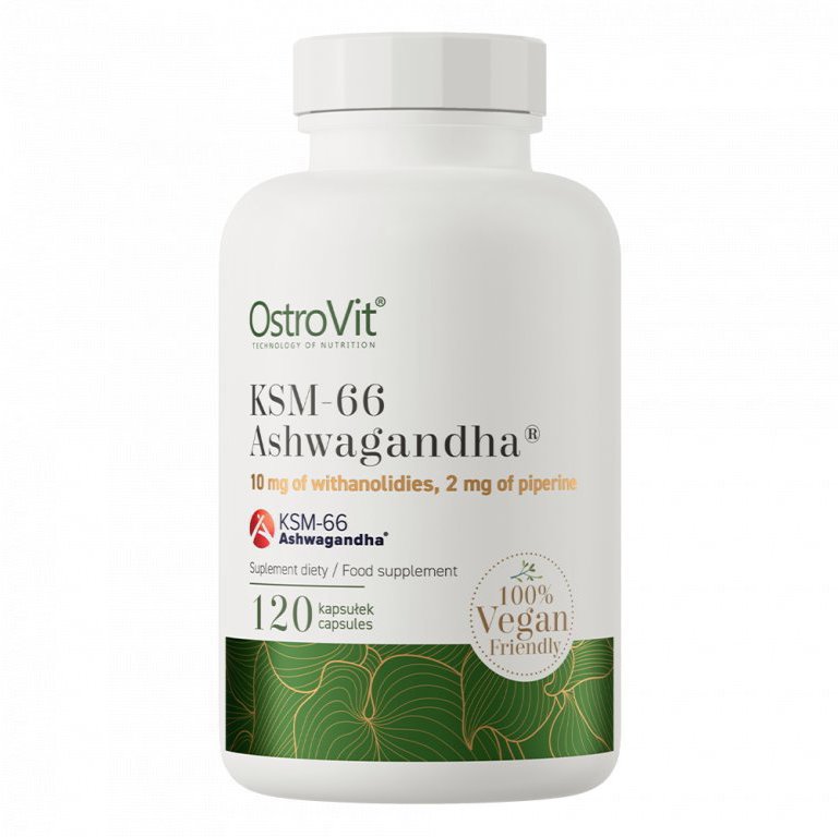 OstroVit - KSM-66 Ashwagandha VEGE, 120 kapslí