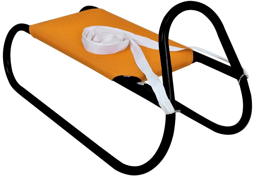 Rulyt Kovové saně 62 cm oranžovo-černé
