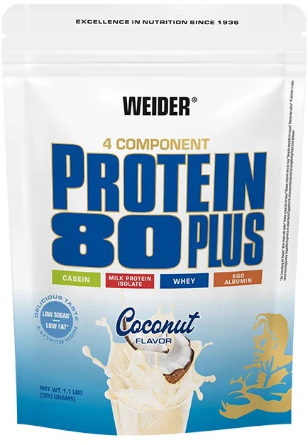 Weider Protein 80 Plus 500g, coconut