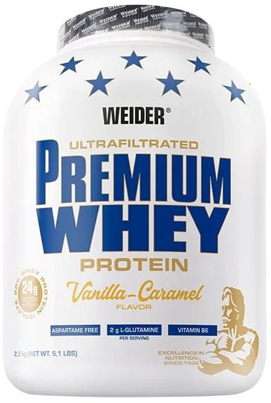 Weider Premium Whey 2300g, vanilka/karamel