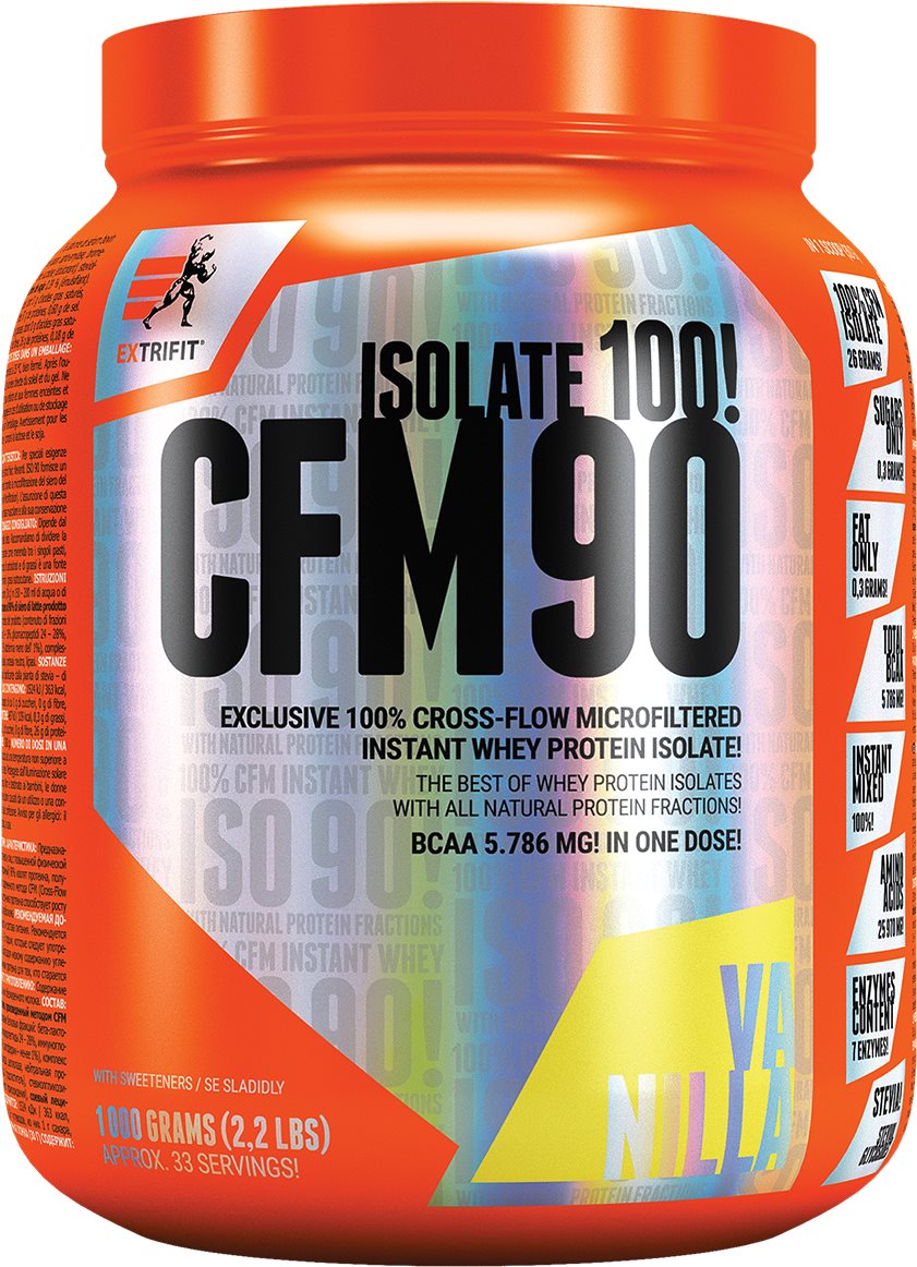 Extrifit CFM Instant Whey Isolate 90, 1000g, vanilla