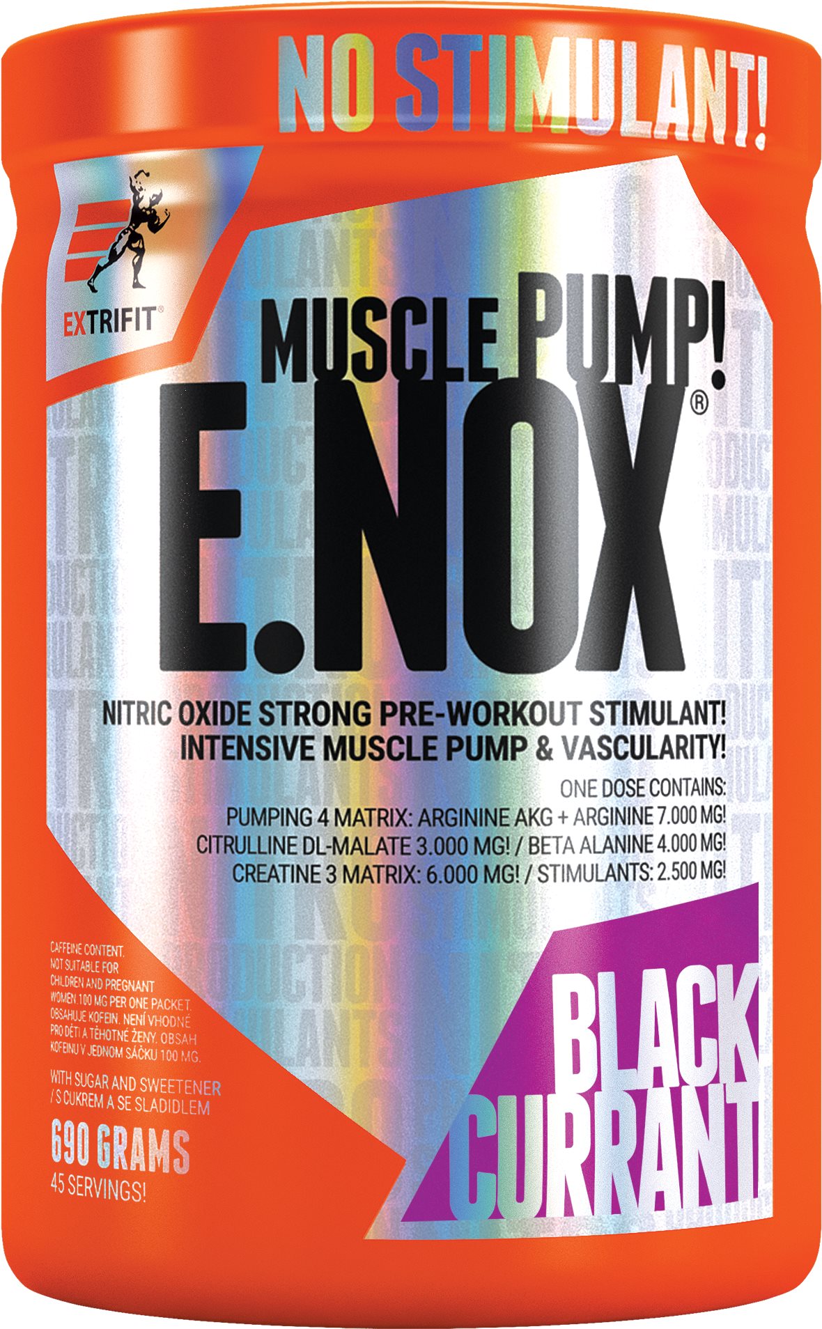 Extrifit E.NOX Shock 690 g - černý rybíz