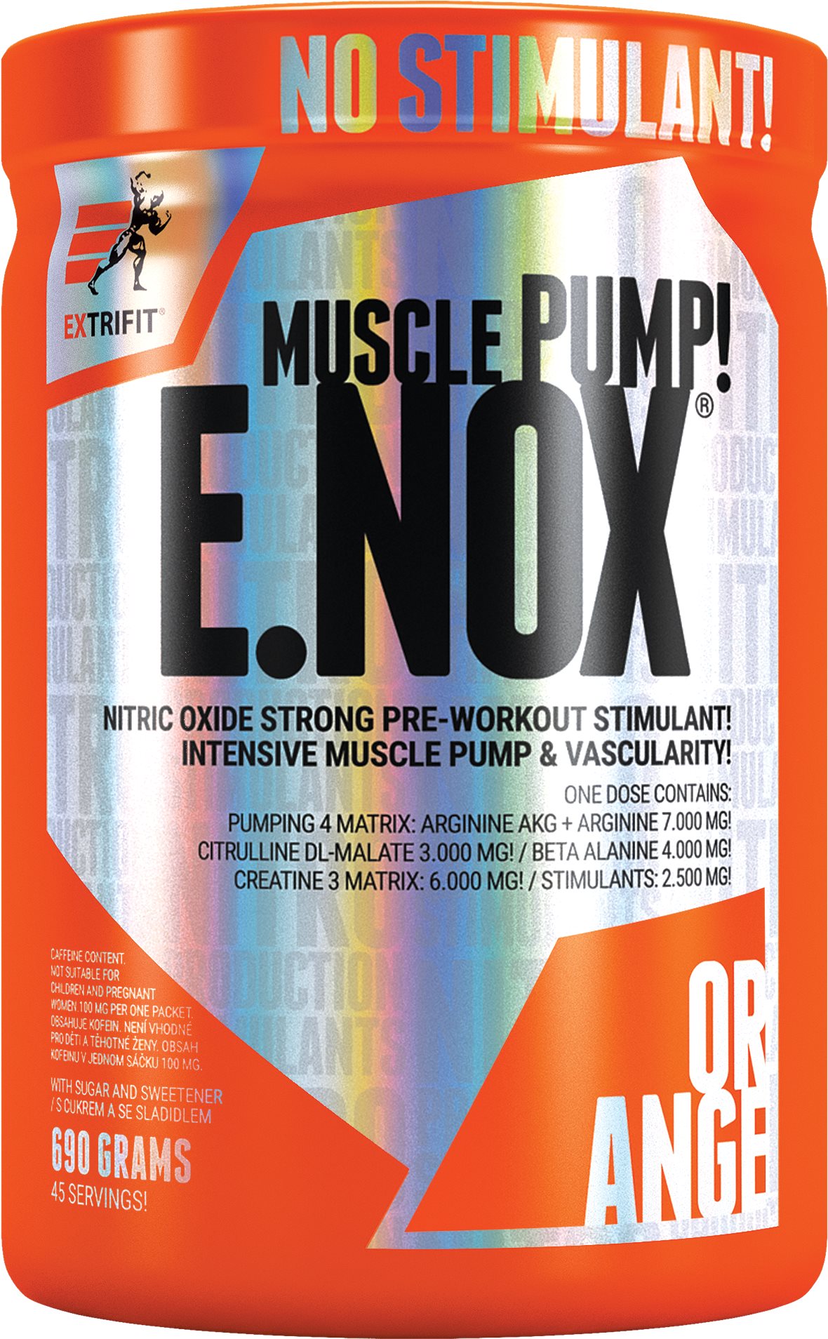 Anabolizér extrifit e.nox shock 690 g orange