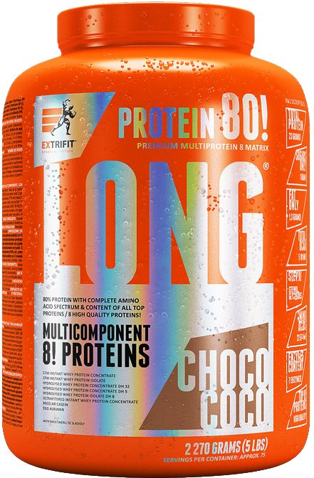 Extrifit Long 80 Multiprotein, 2270g, choco coco