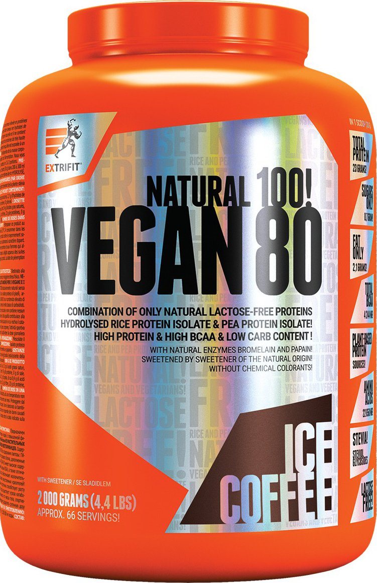 Extrifit Vegan 80 Multiprotein, 2000g, ledová káva
