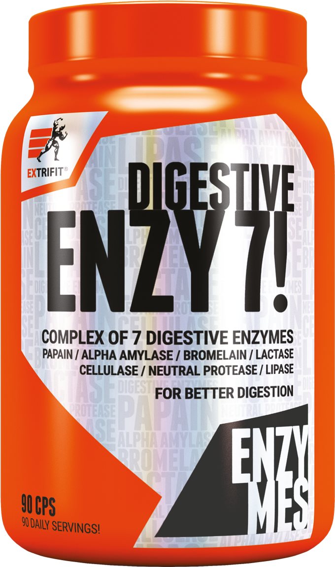 Extrifit Enzy 7! Digestive Enzymes, 90 kapslí