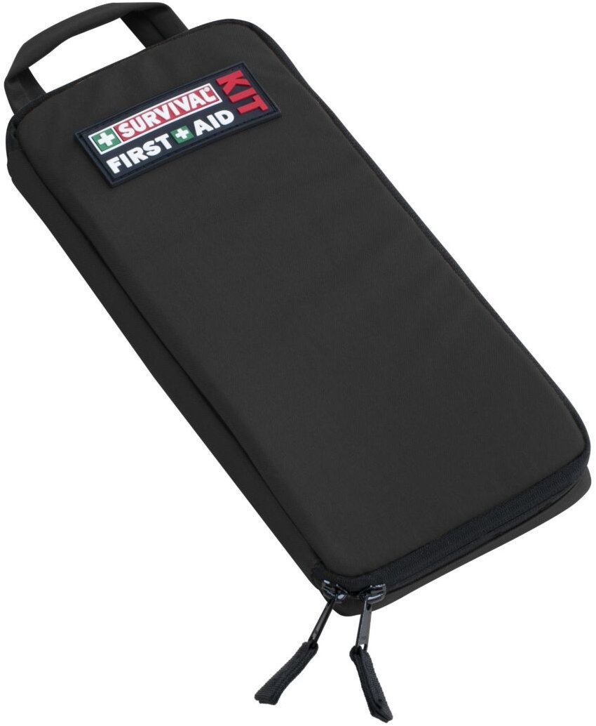 Survival Slimline First Aid Kit Black, anglická verze