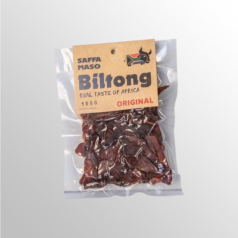 SAFFA MASO Sušené hovězí maso Biltong Original 100 g
