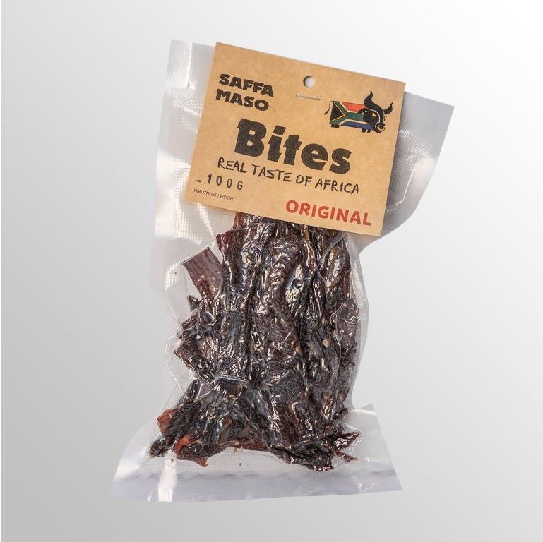 SAFFA MASO Sušené hovězí tyčinky Original Bites 100 g