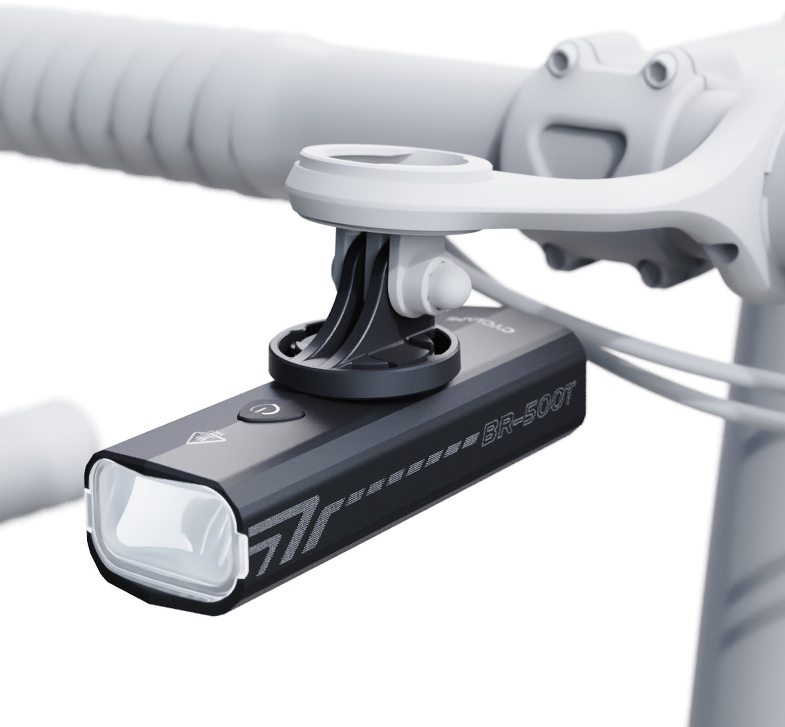 Cyclami světlo na kolo přední BR500, 500 lm, USB-C, IPX6, hliníkové