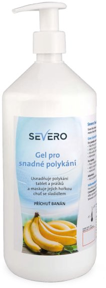SEVERO Gel pro snadné polykání banán 1 l