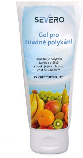 SEVERO Gel pro snadné polykání tutti fruti 150 ml