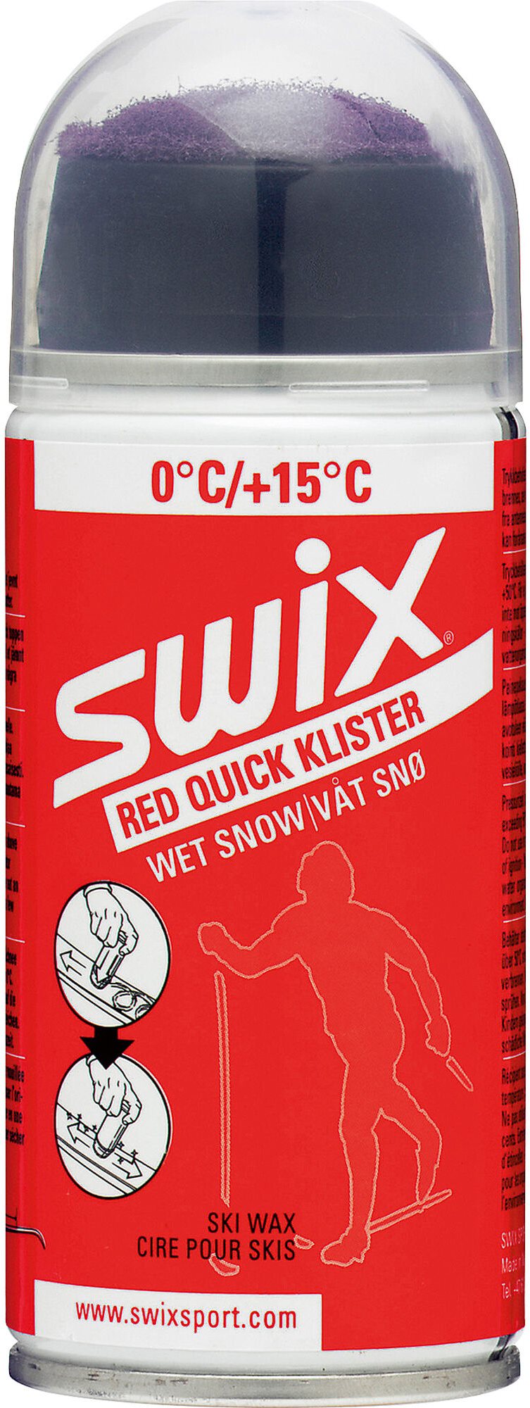 Lyžařský vosk swix klistr k70c červený 150ml