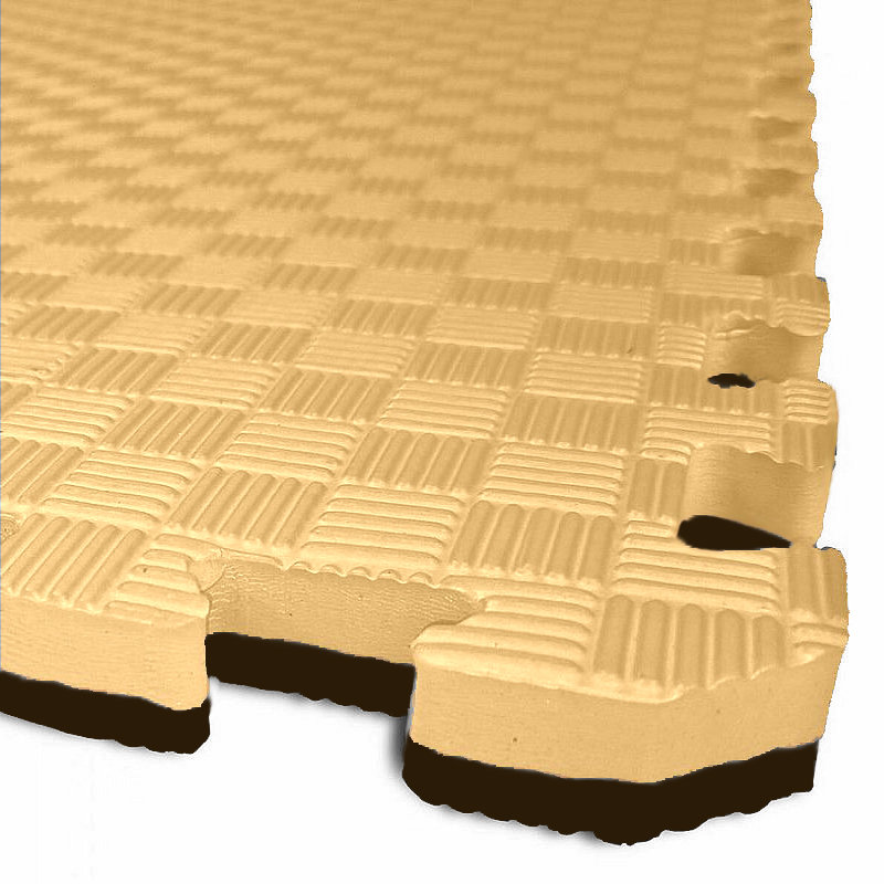 EL-GA TATAMI PUZZLE podložka - Dvoubarevná - 50 × 50 × 2,0 cm podložka fitness béžovo - černá