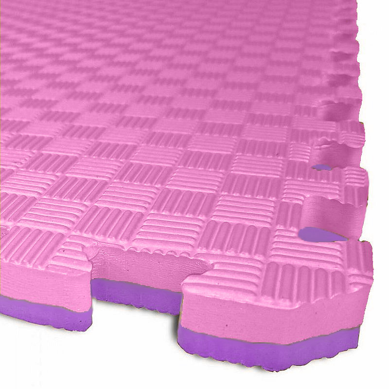 EL-GA TATAMI PUZZLE podložka - Dvoubarevná - 50 × 50 × 2,0 cm podložka fitness růžovo - fialová