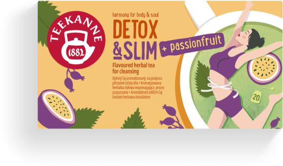 Teekanne Detox & Slim+Passionfruit 20 × 1,6 g