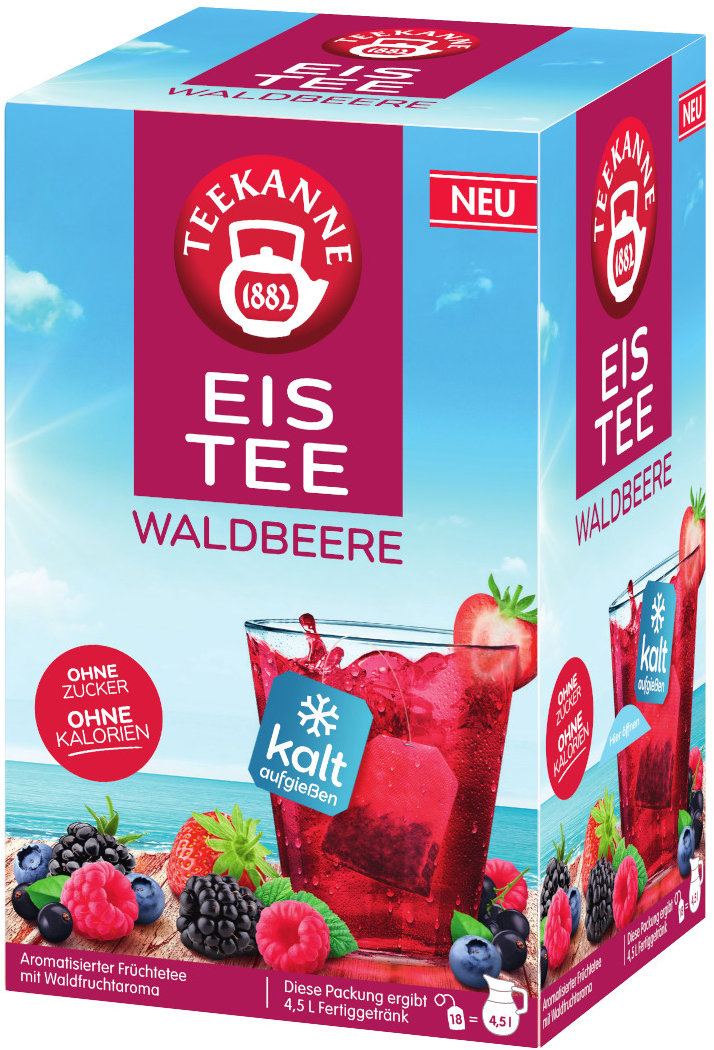 Teekanne Eistee Waldbeere 18 × 2,5 g