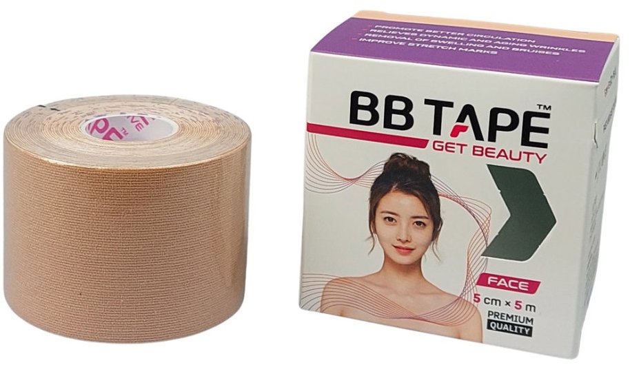 BB Tape Tejp na obličej 5 cm × 5 m béžová 1 ks