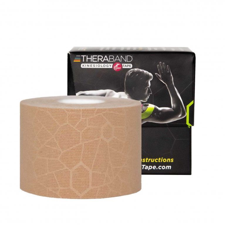 The hygenic company, LLC TheraBand™ Kinesiology tape, béžový 5 cm × 5 m