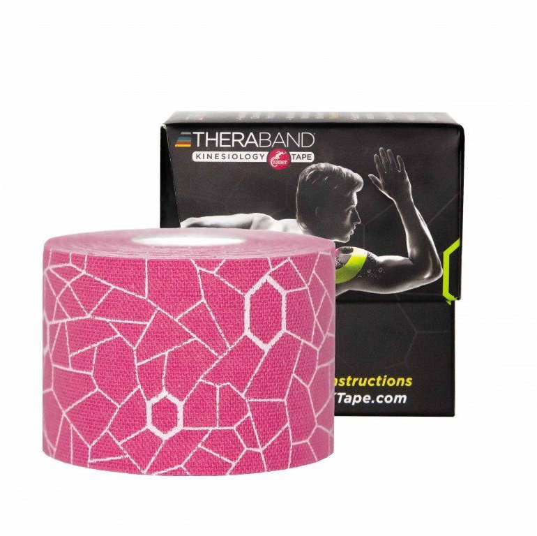 The hygenic company, LLC TheraBand™ Kinesiology tape, růžový 5 cm × 5 m