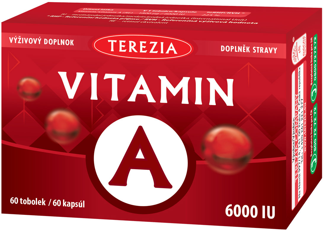 TEREZIA Vitamin A 6000 IU 60 tobolek