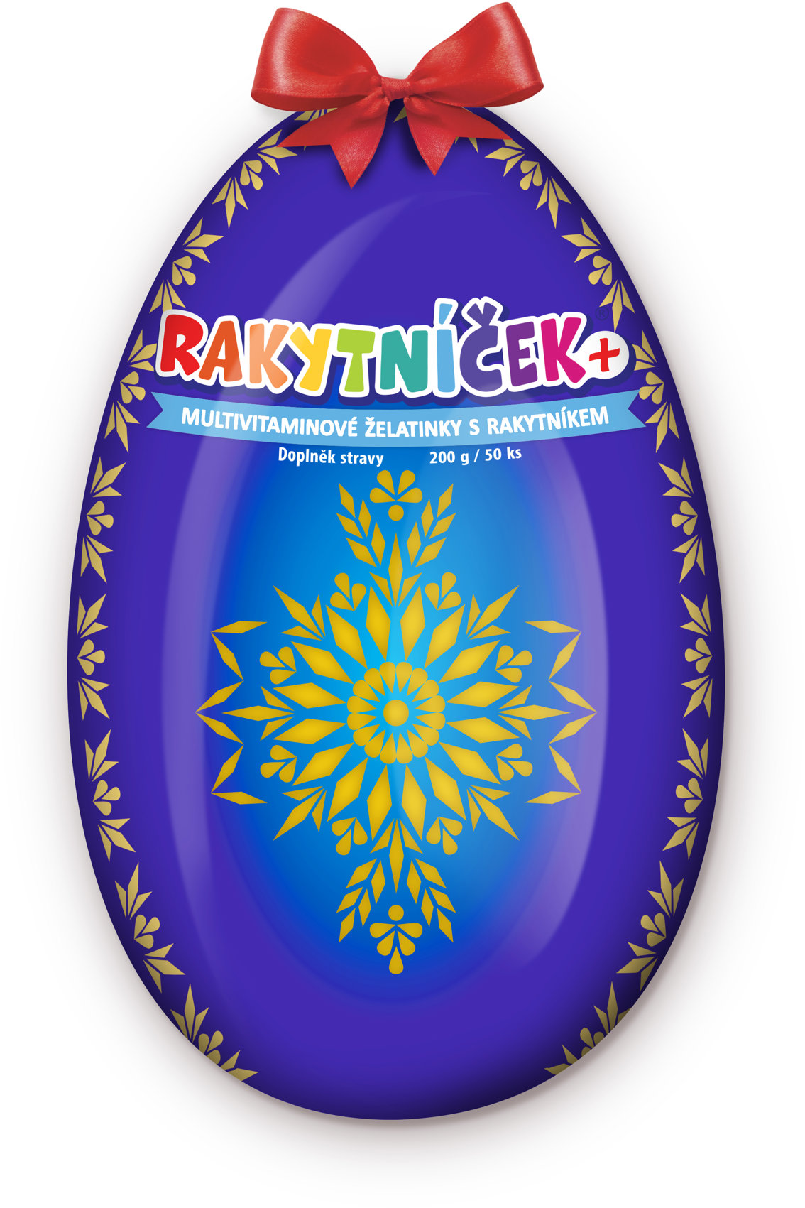 RAKYTNÍČEK+ Želatinky Velikonoční vejce modré 2026, 50 ks