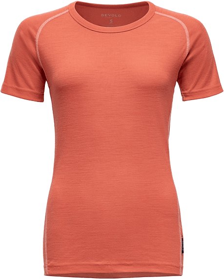 DEVOLD Lauparen Merino 190 Base Tee Wmn, Coral, L
