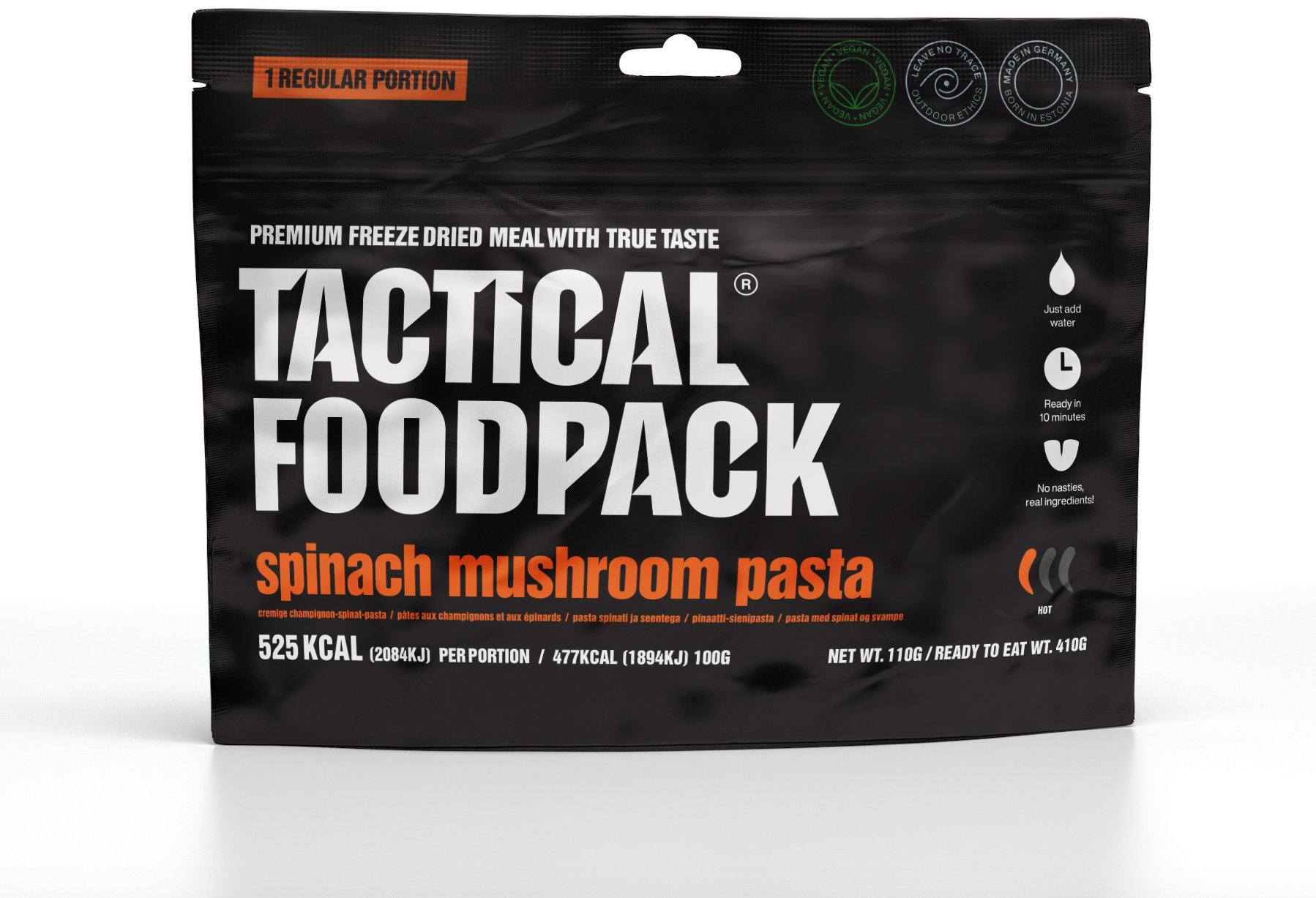 Tactical Foodpack Těstoviny se špenátem a houbami 110 g