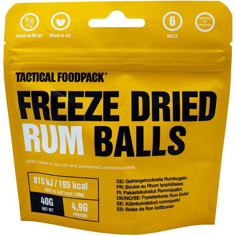 Tactical Foodpack Lyofilizované rumové kuličky 40 g