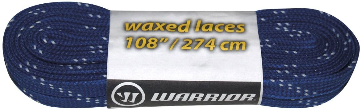 Warrior Voskované hokejové tkaničky do bruslí 96"/244 cm, modré