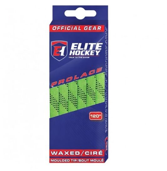 Elite Hockey Voskované tkaničky pro brusle 84" (182 cm), limetkové